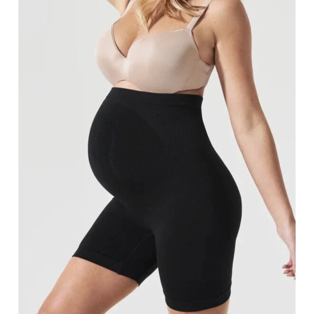 Women Blanqi Maternity Supportive Shorts Black Fitted Compression Size S / Small
